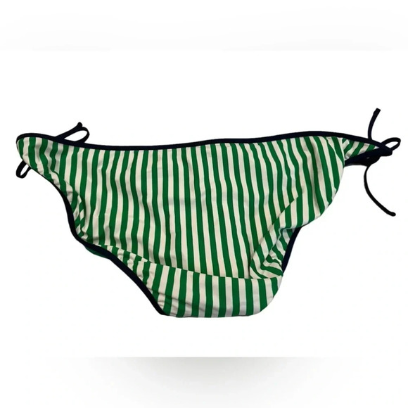 NWT J Crew String Hipster Bikini Bottom in Reversible Floral Stripe - Picture 3 of 6